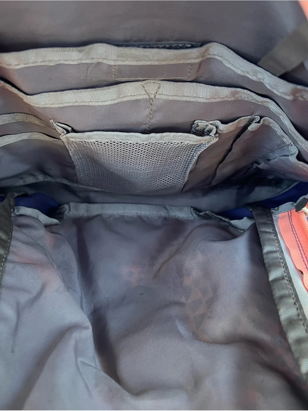 The North Face Blue & Coral Patterned Vault Backpack